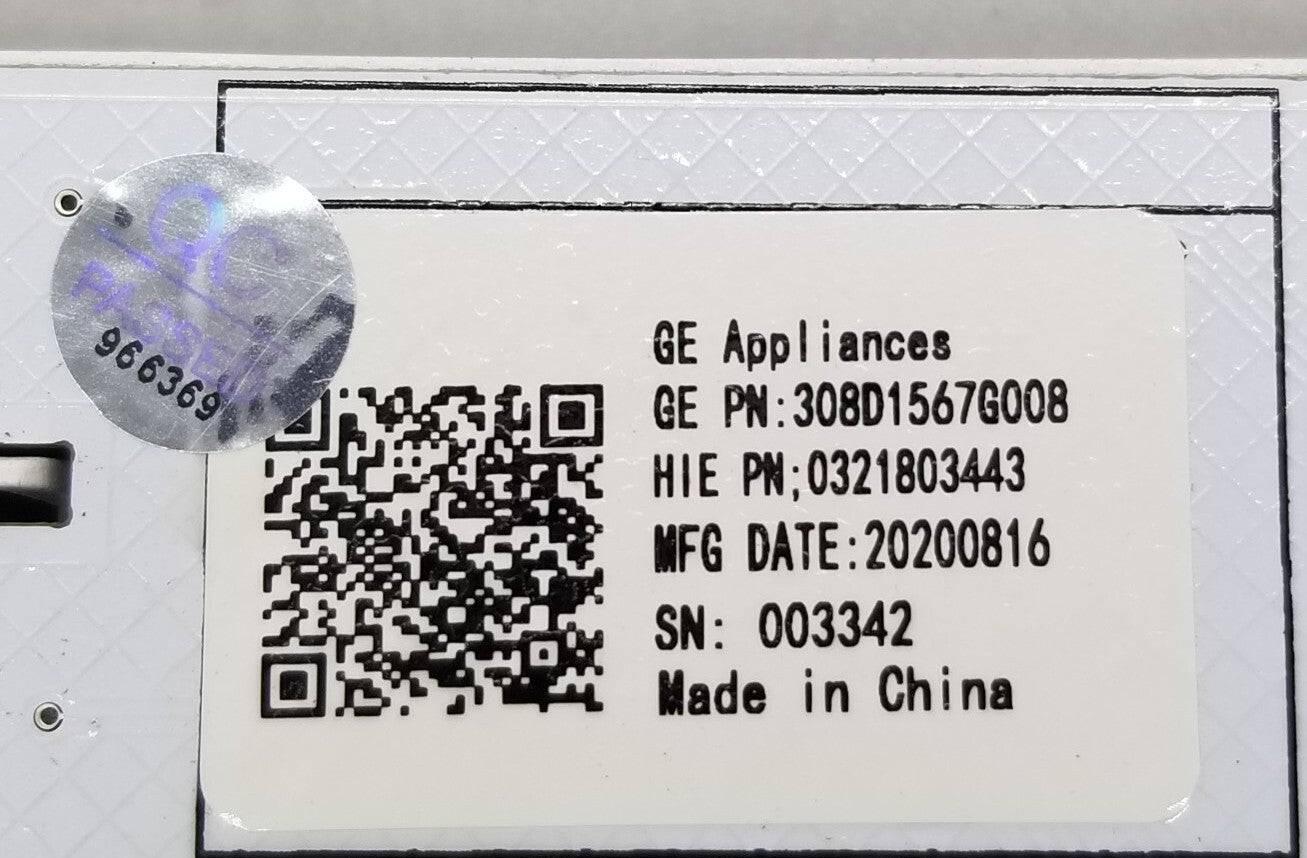 OEM Replacement for GE Dryer Control 308D1567G008