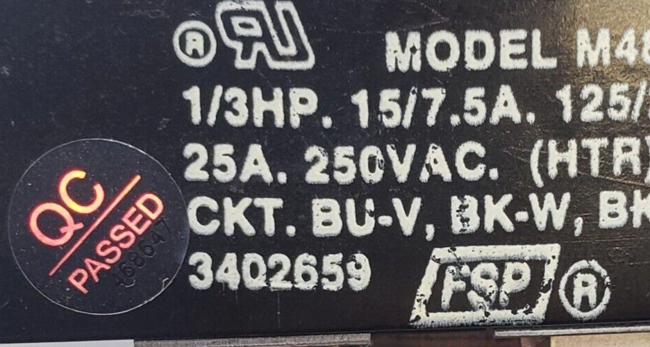 OEM Replacement for Whirlpool Dryer Timer 3402659 ~ ~
