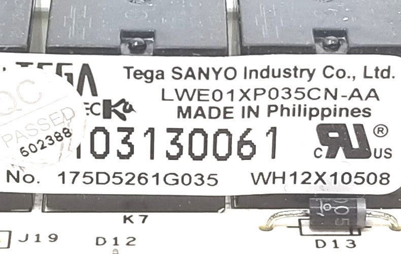 OEM Replacement for GE Washer Control 175D5261G035 WH12X10508