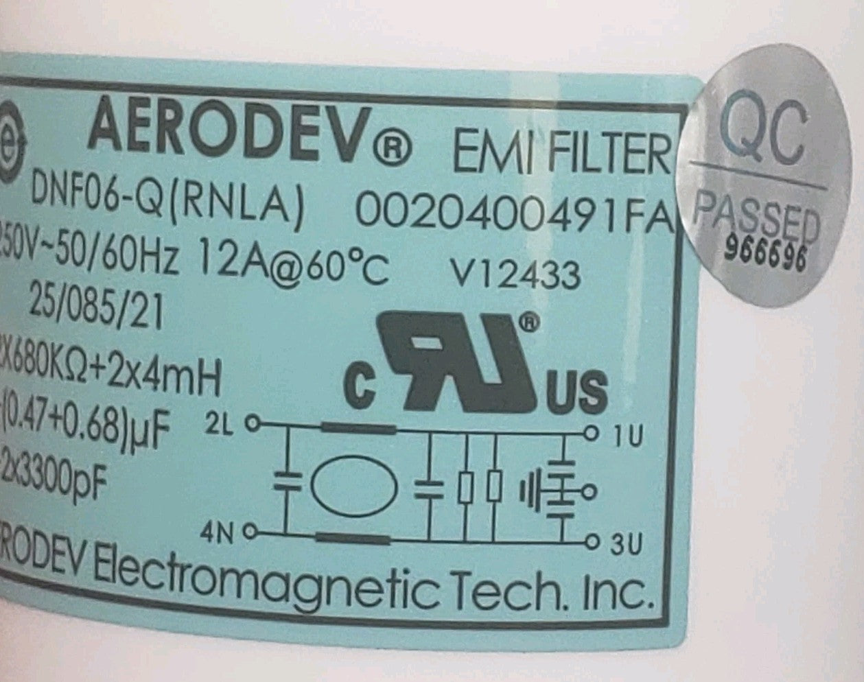OEM Replacement for GE Laundry Center EMI Filter WH04X29460