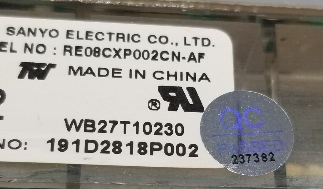 Replacement for GE Oven Control WB27T10230 191D2818P002