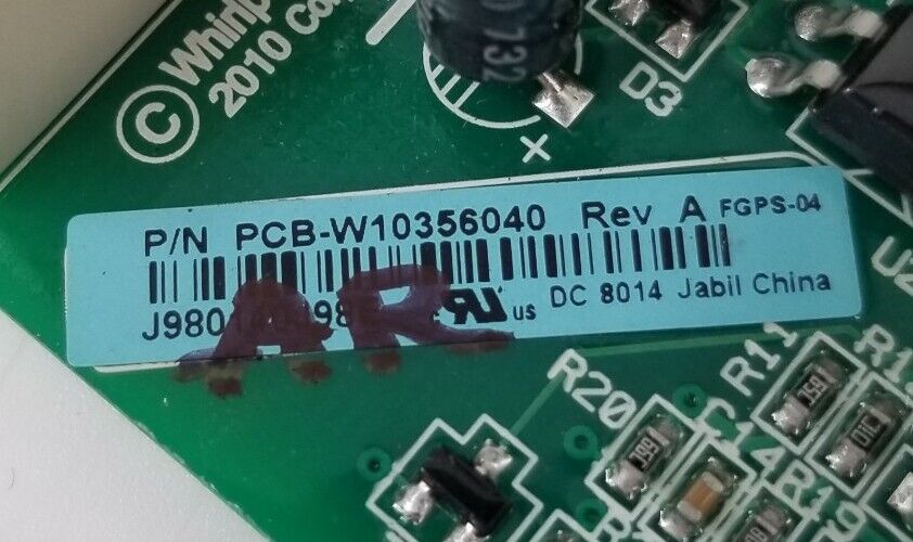 OEM Replacement for Whirlpool Refrigerator Control W10356040