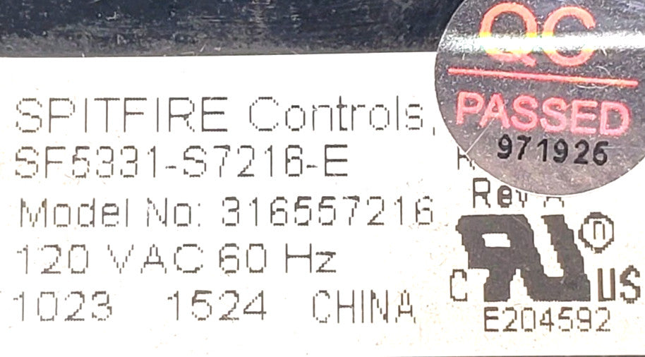 OEM Replacement for Frigidaire Oven Control 316557216