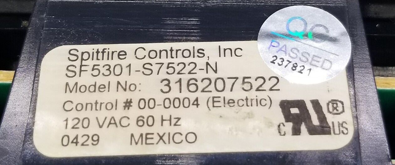 OEM Replacement for Kenmore Range Control 316207522 ~ ~
