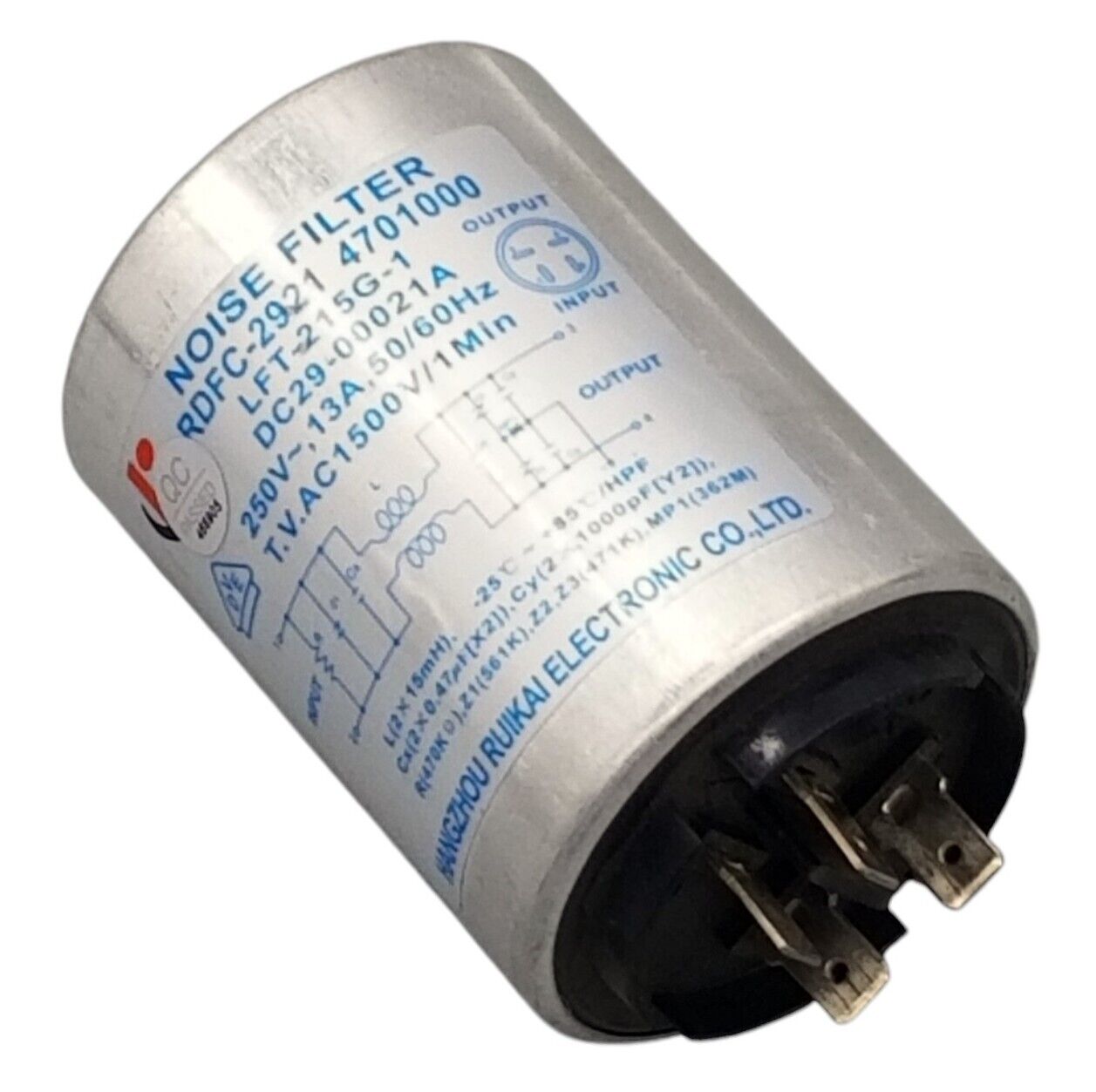OEM Replacement for Samsung Washer Noise Filter DC29-00021A