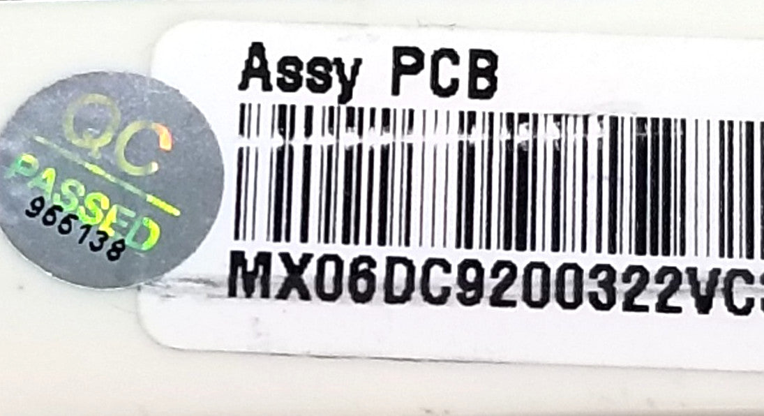 OEM Replacement for Samsung Dryer Control DC92-00322V