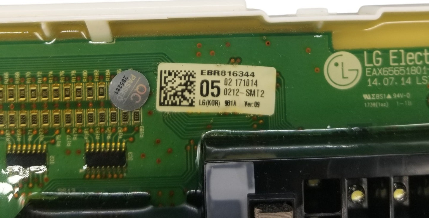 OEM Replacement for LG Washer Display Control PCB Assy EBR81634405