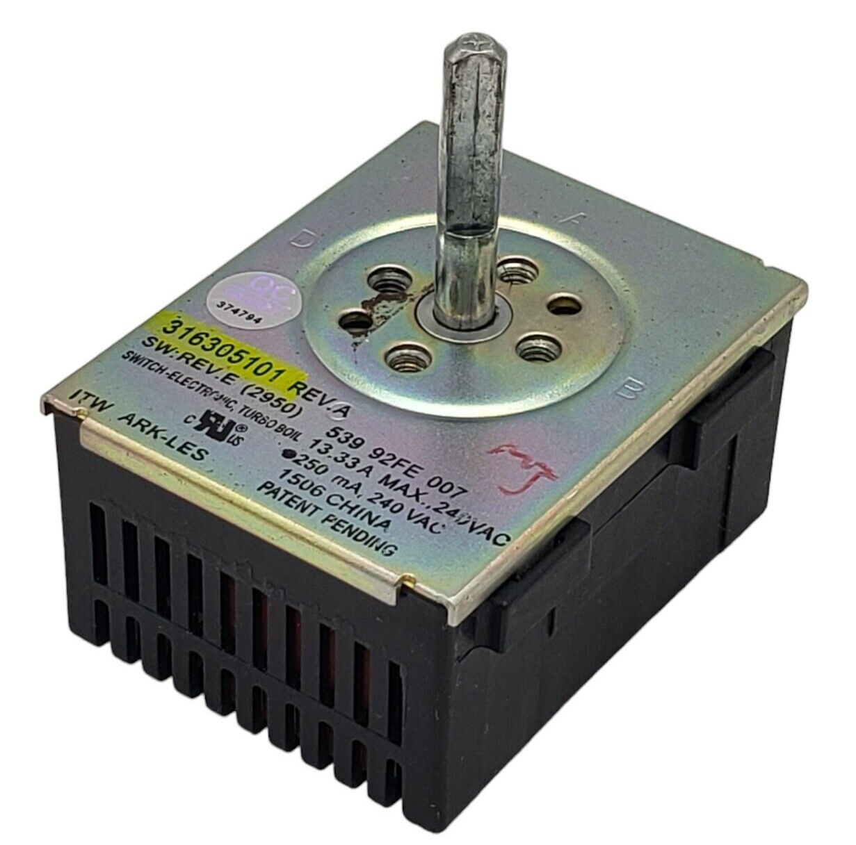 OEM Replacement for Kenmore Range Switch 316305101