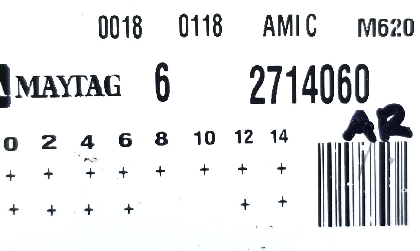 OEM Replacement for Maytag Washer Timer 62714060