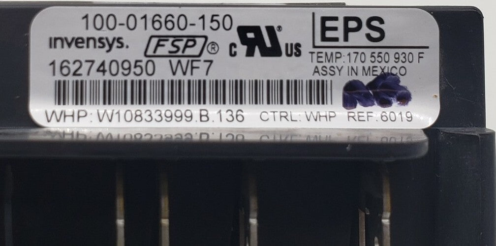 OEM Replacement for Whirlpool Oven Control W10833999