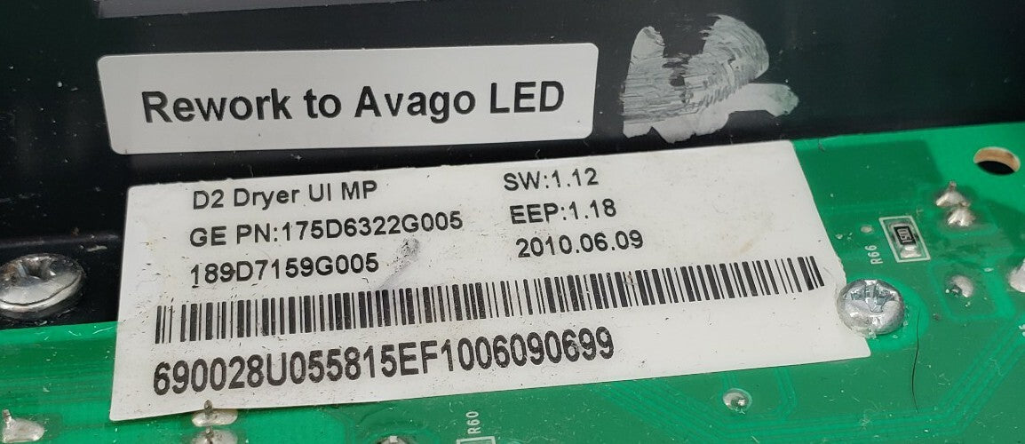 Genuine OEM Replacement for GE Dryer Control Board 175D6322G005
