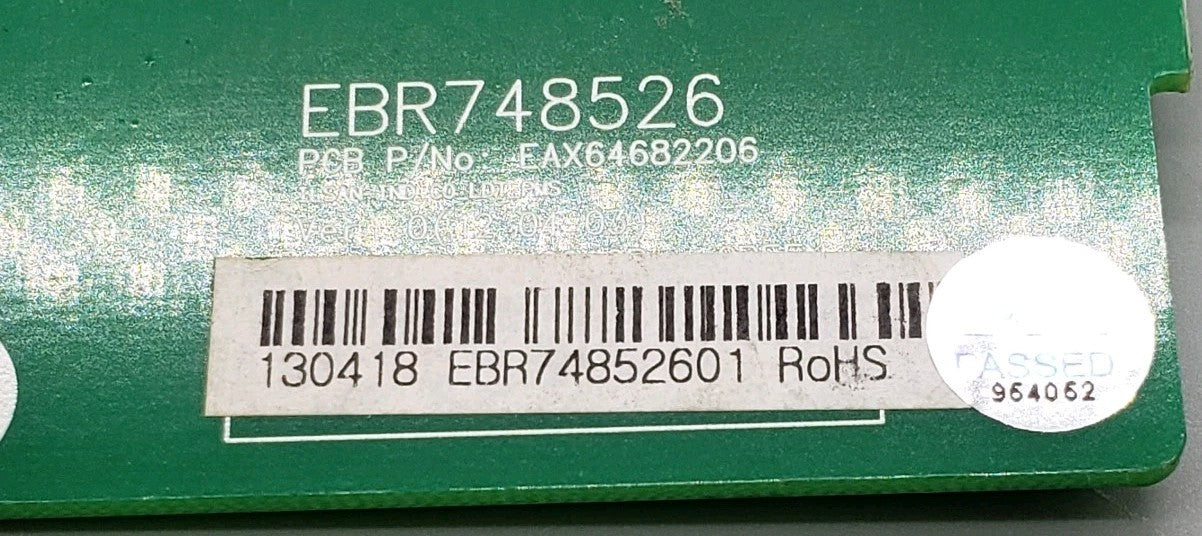 OEM Replacement for LG Fridge Dispenser Display Control EBR74852601