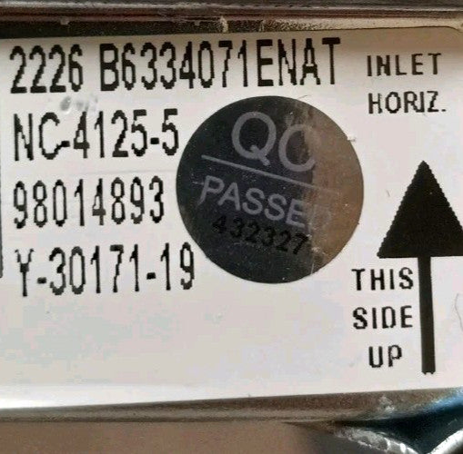 New OEM Replacement for Whirlpool Gas Control Valve 98014893