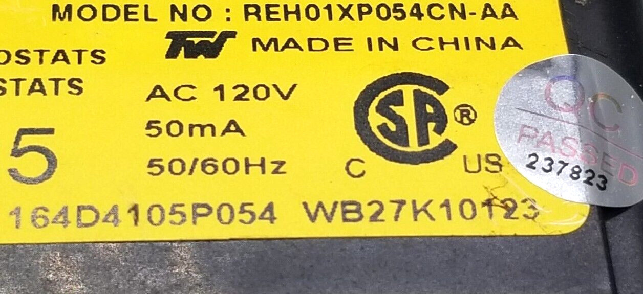 OEM Replacement for GE Range Control WB27K10123