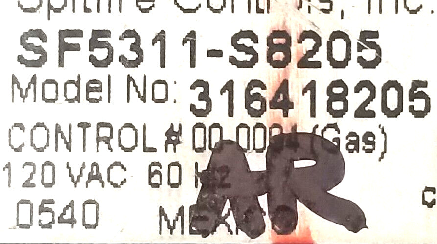 Genuine OEM Replacement for Frigidaire Range Control 316418205