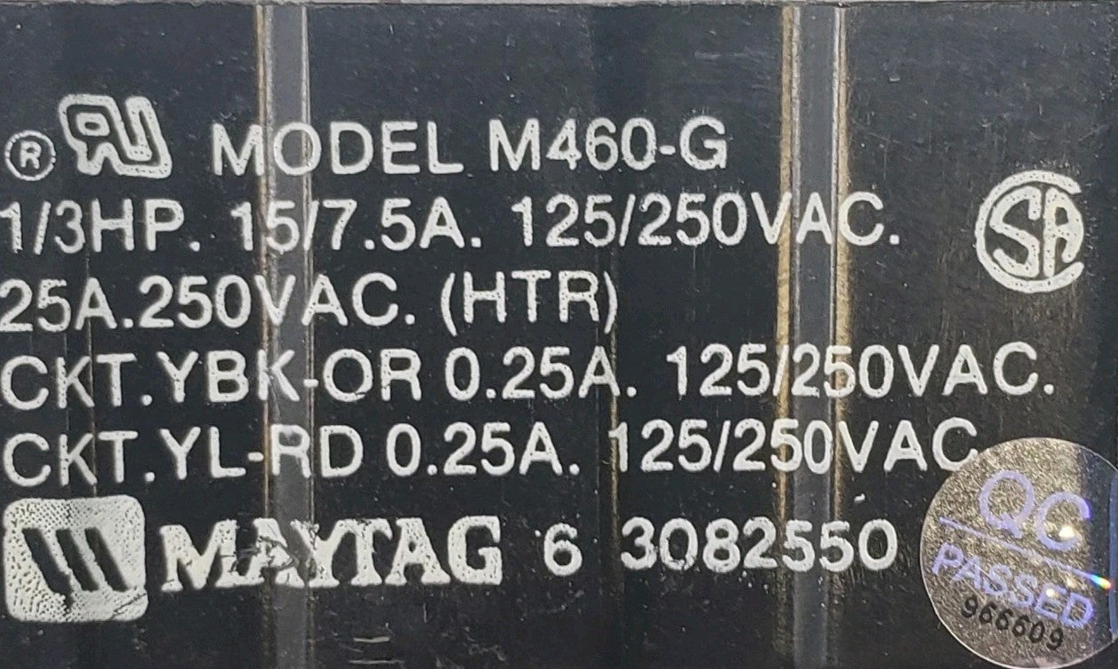 OEM Replacement for Maytag Dryer Timer 63082550