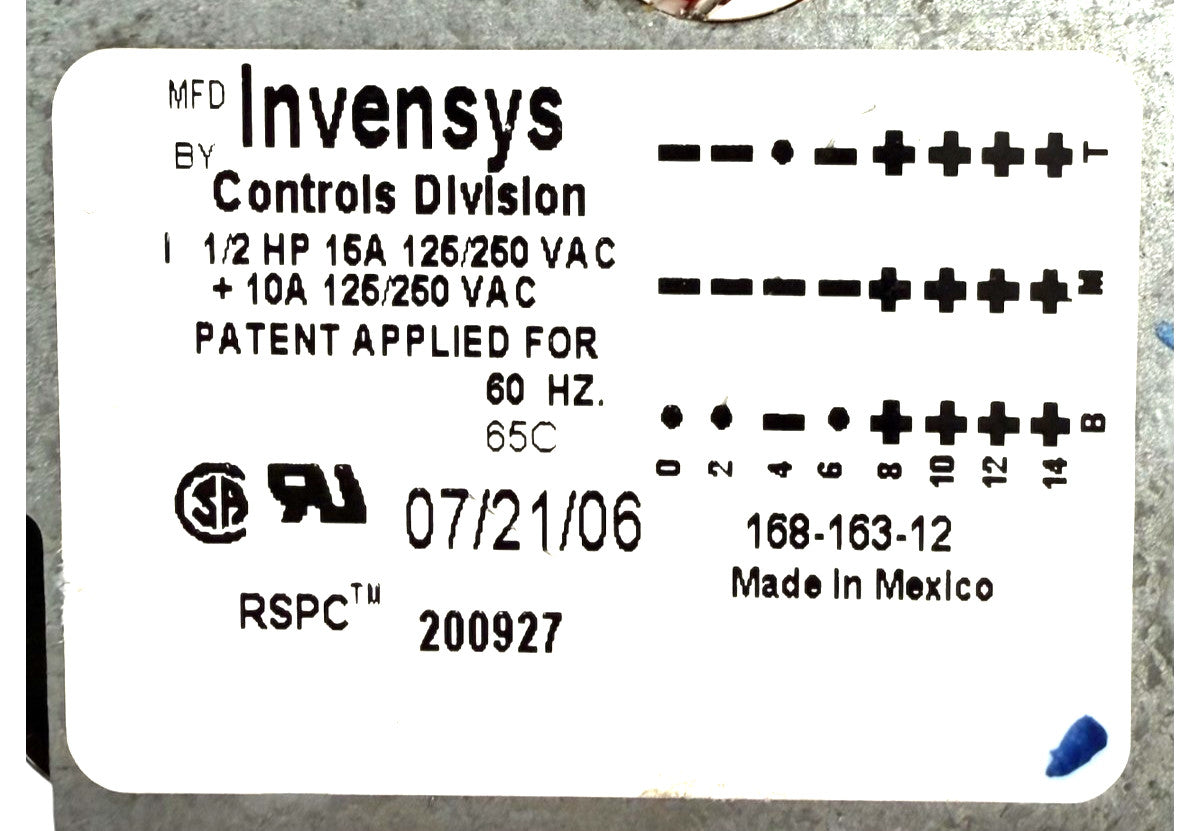 OEM Replacement for Speed Queen Washer Timer 200927
