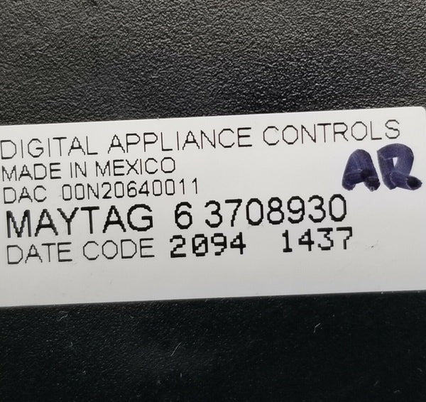 OEM Replacement for Maytag Dryer Control 63708930