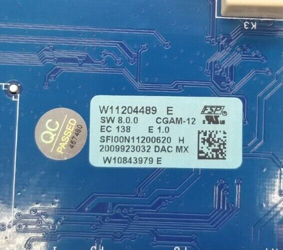 OEM Replacement for Whirlpool Control W11204489