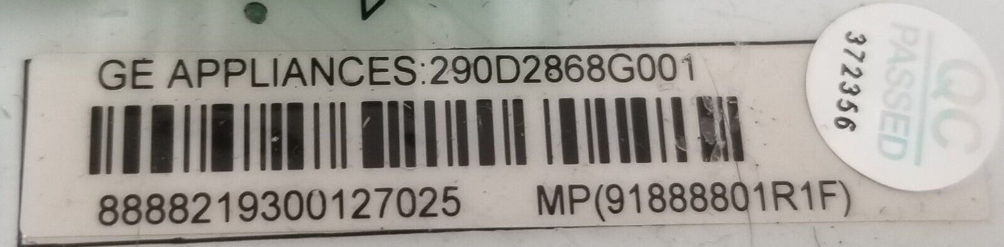 Genuine OEM Replacement for GE Washer Control Board 290D2868G001