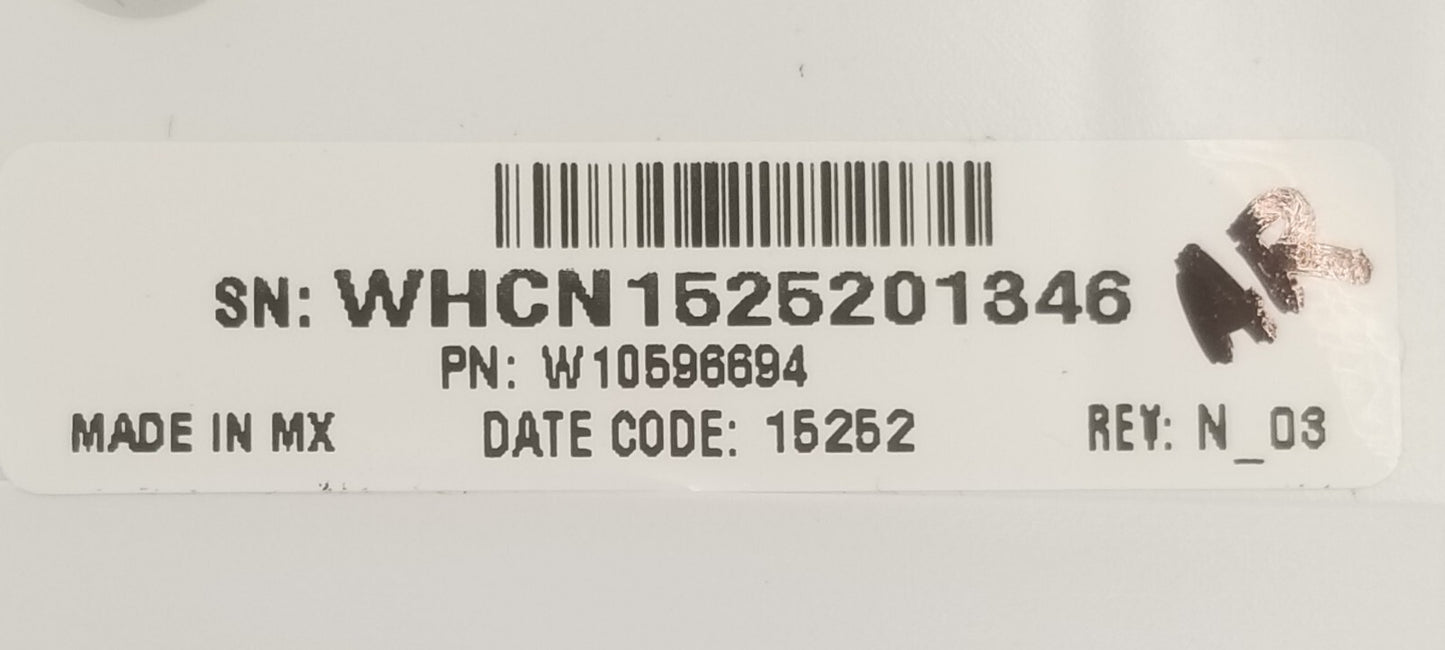 OEM Replacement for Whirlpool Washer Control Panel W10596694
