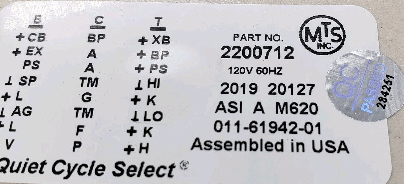 Genuine OEM Replacement for Maytag Washer Timer 2200712