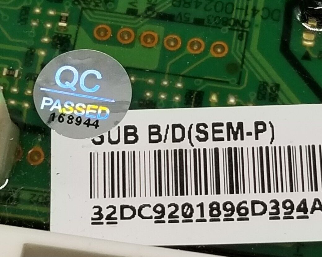 OEM Replacement for Samsung Dryer Control DC92-01896D