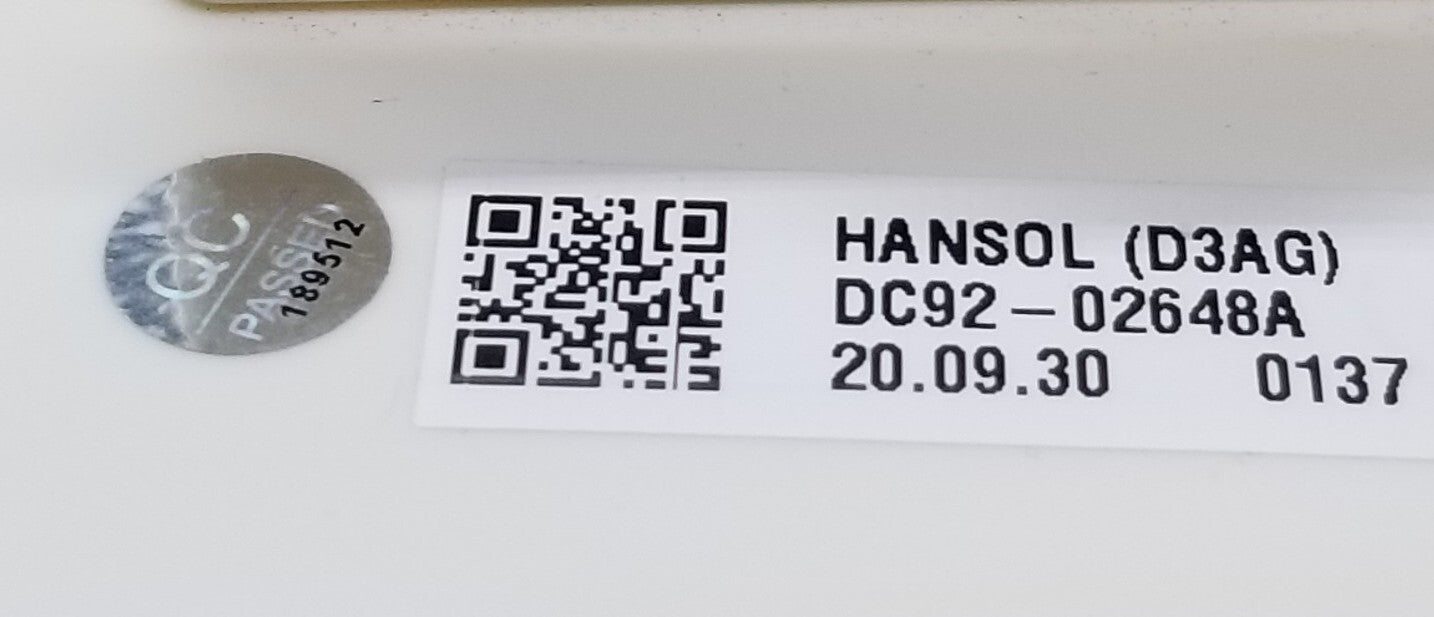 Replacement for Samsung Washer Control DC92-02117D + DC92-02648A