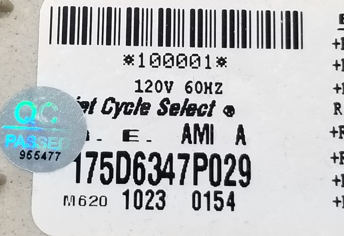 OEM Replacement for GE Washer Timer 175D6347P029 WH49X10083