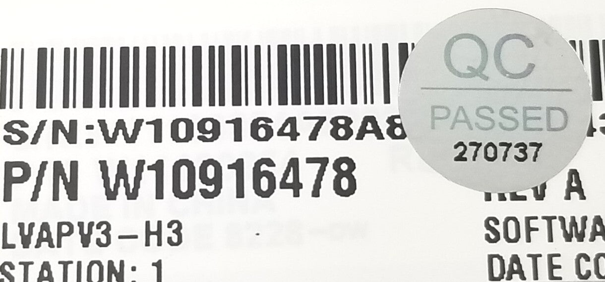 OEM Replacement for Whirlpool Washer Control W10916478