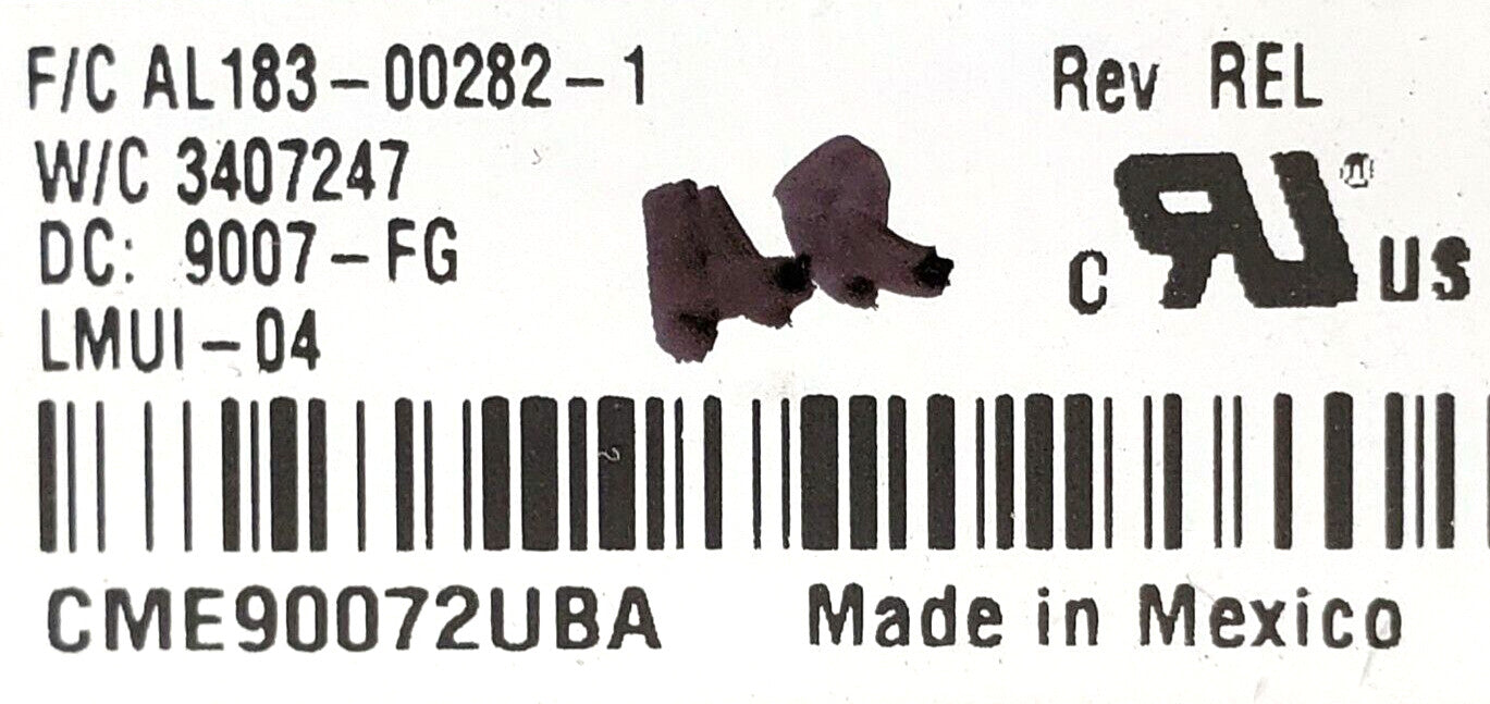 OEM Replacement for Kenmore Dryer Control 3407247