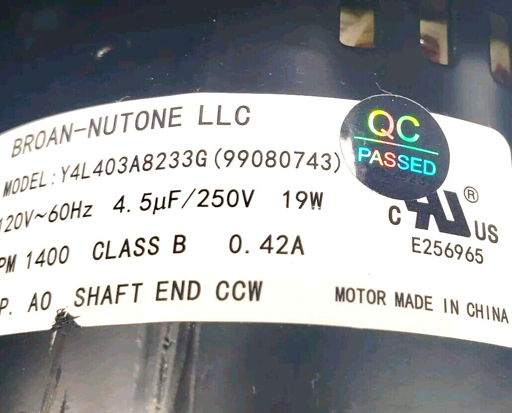 New OEM Replacement for Broan Range Hood Fan Assembly 99080743