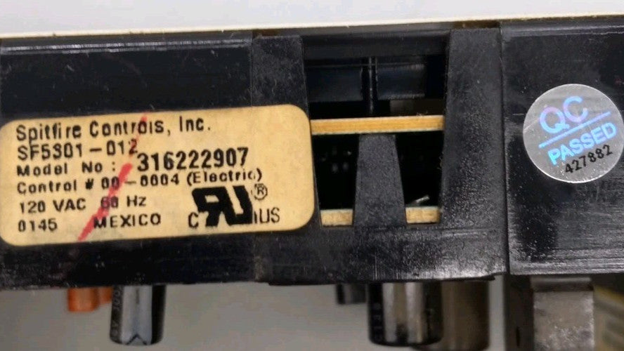 OEM Replacement for Frigidaire Control Panel 316222907