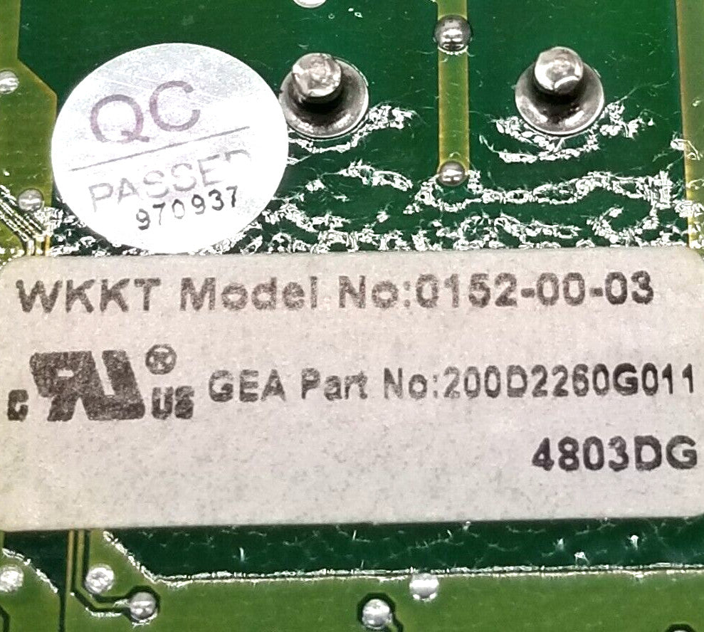 OEM Replacement for GE Refrigerator Control 200D2260G01
