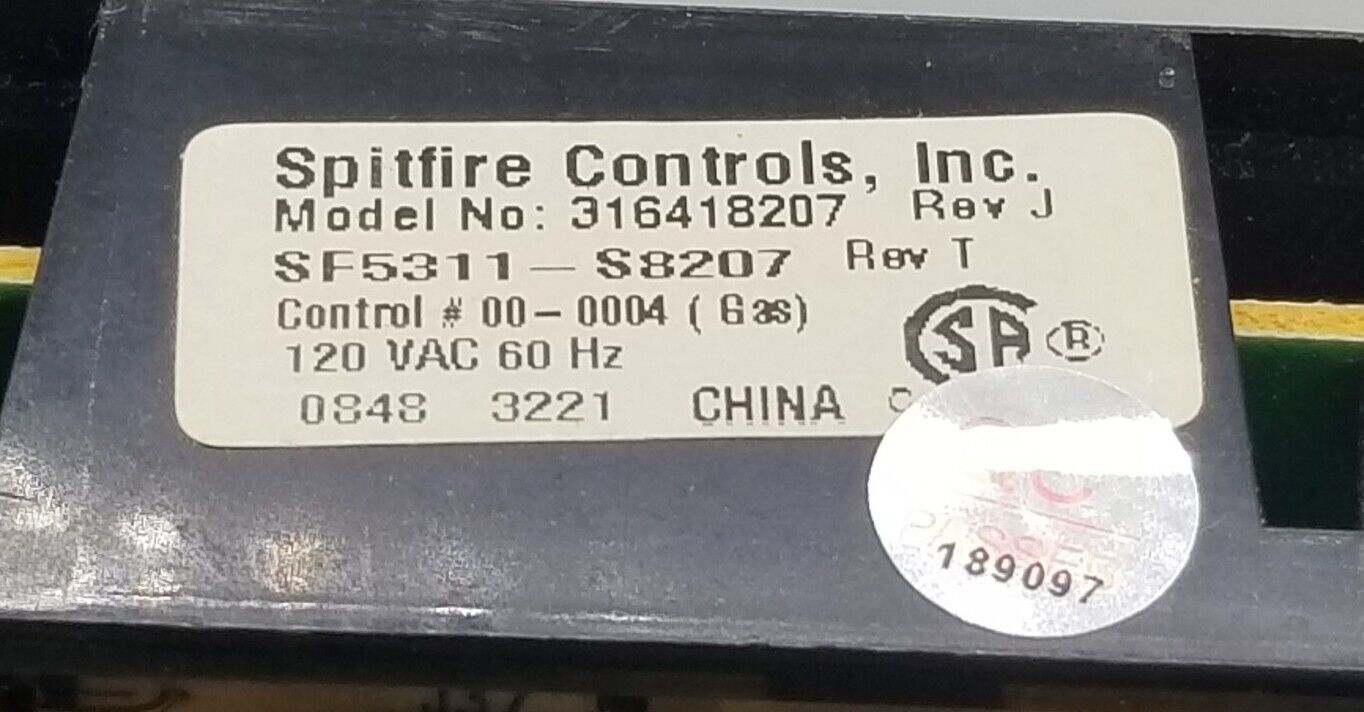 OEM Replacement for Kenmore Range Control 316418207