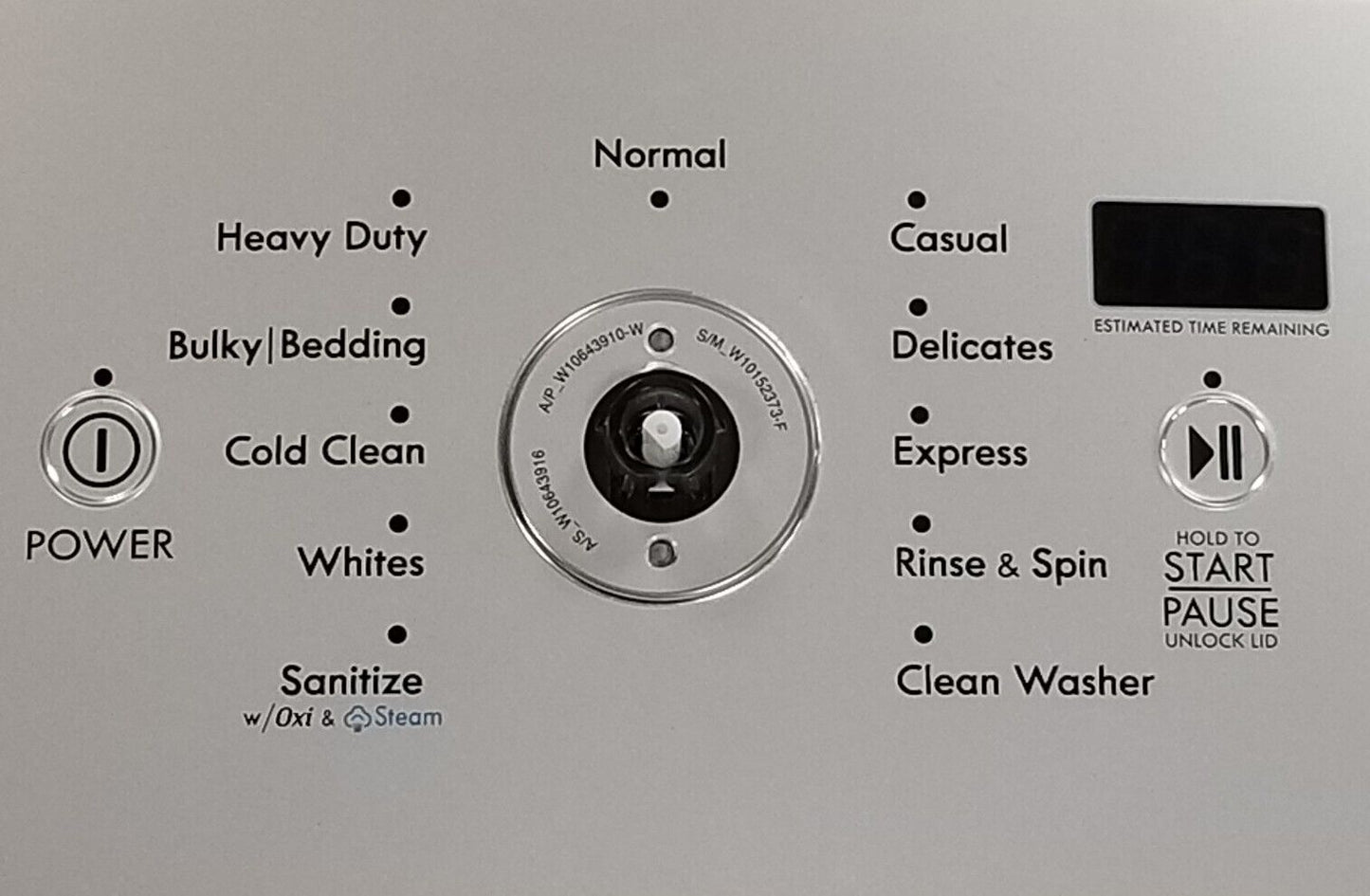 OEM Replacement for Kenmore Washer Control Panel W10643909