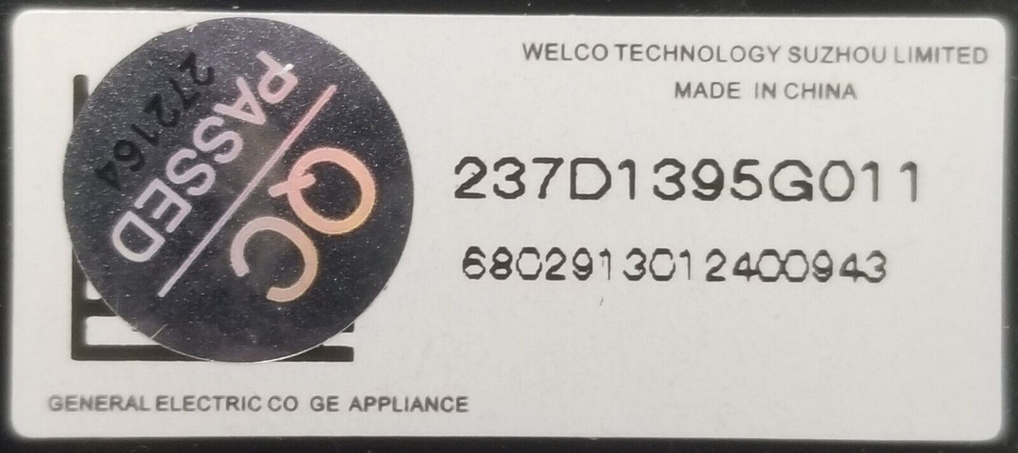 OEM Replacement for GE Washer Control 237D1395G011