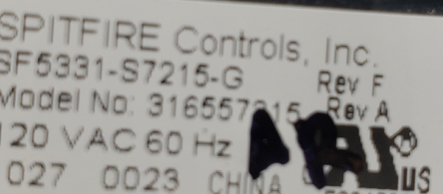 Genuine OEM Replacement for Frigidaire Range Control 316557215