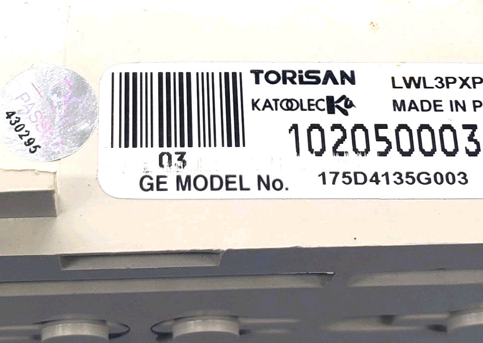 OEM Replacement for GE Washer Control Board 175D4135G003