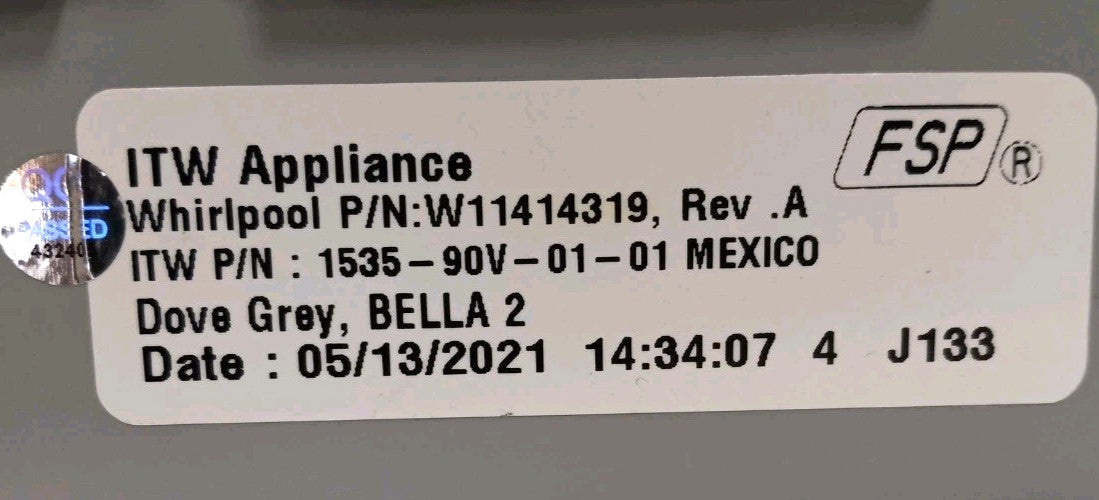 New OEM Replacement for Whirlpool Fridge Ice Maker W11414319