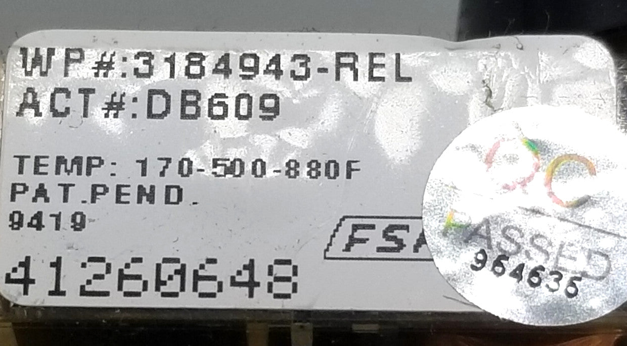 OEM Replacement for Whirlpool Oven Control 3184943-REL