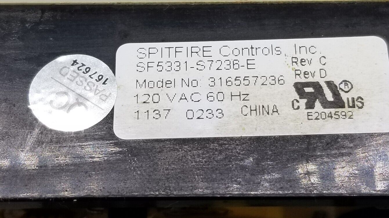 OEM Replacement for Frigidaire Oven Control 316557236