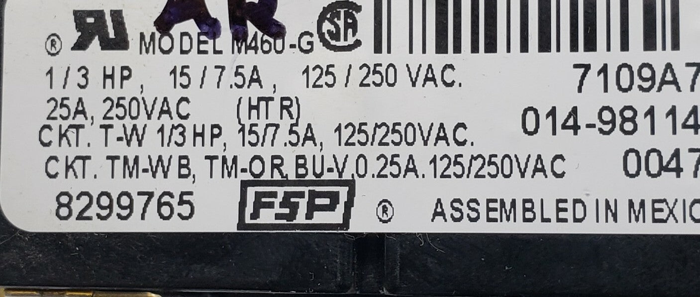 ⭐️Genuine OEM Replacement for Whirlpool Dryer Timer 8299765🔥