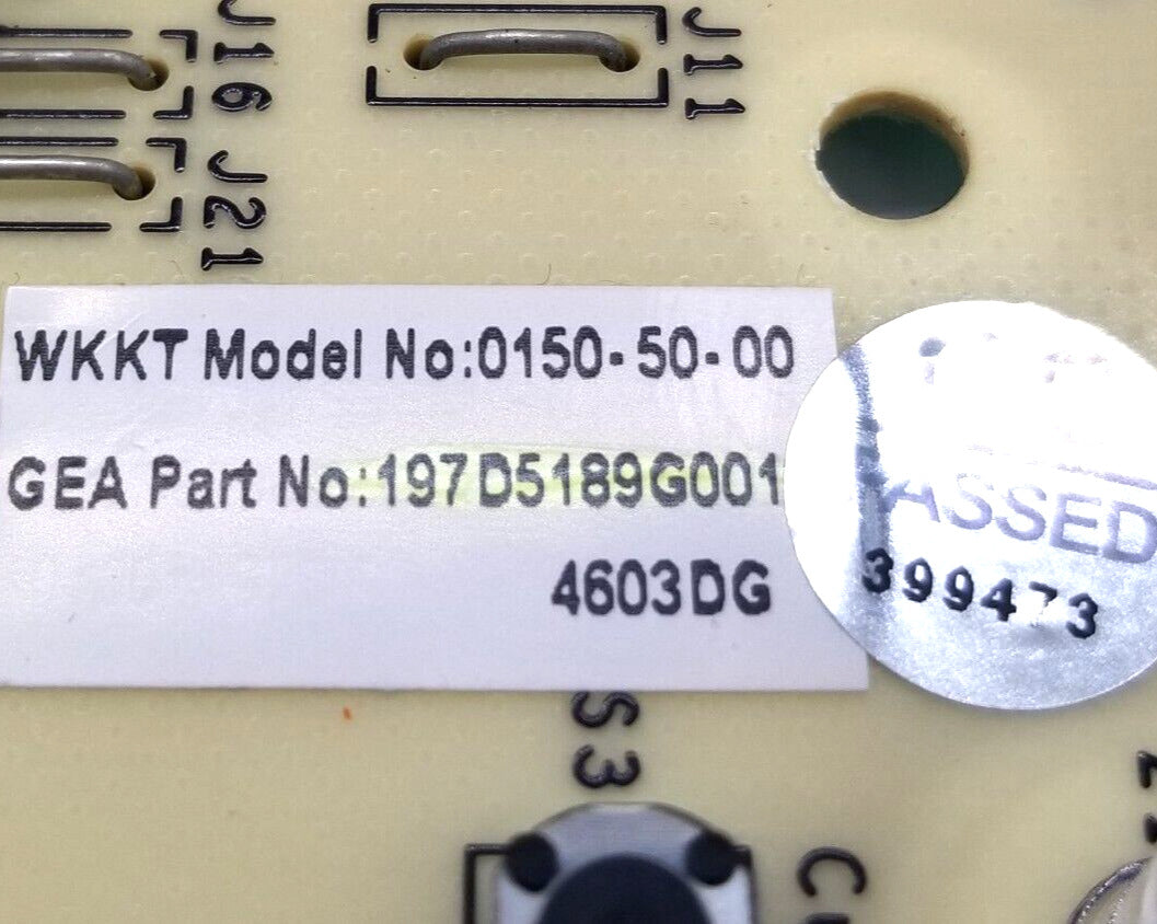 OEM Replacement for GE Fridge Control 197D5189G001