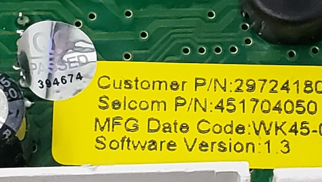 Replacement for Kenmore zer Electronic Control 297241802 ⭐
