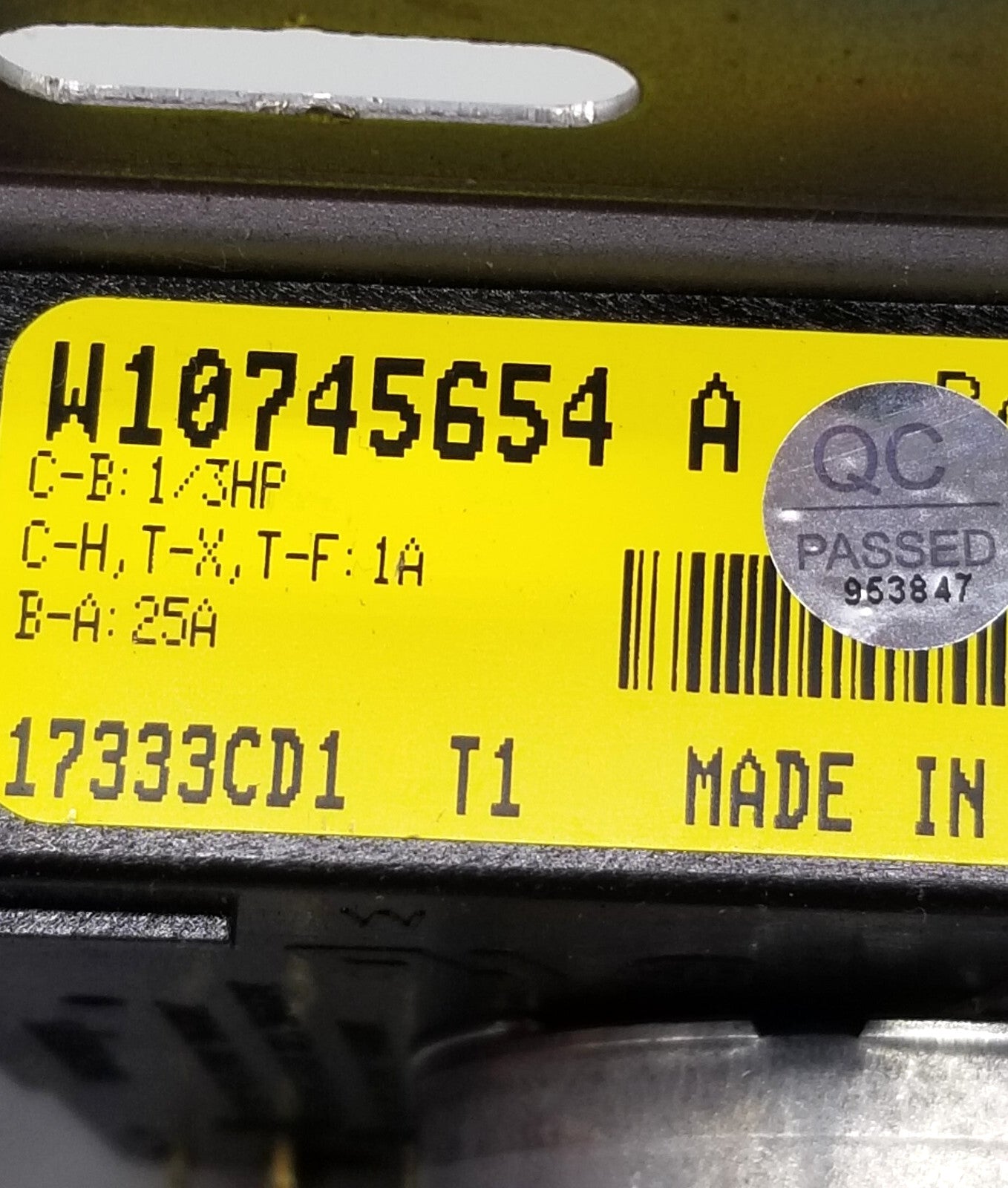 OEM Replacement for Whirlpool Dryer Timer W10745654