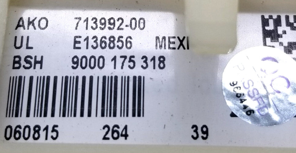 OEM Replacement for Bosch Dryer Control 9000175318