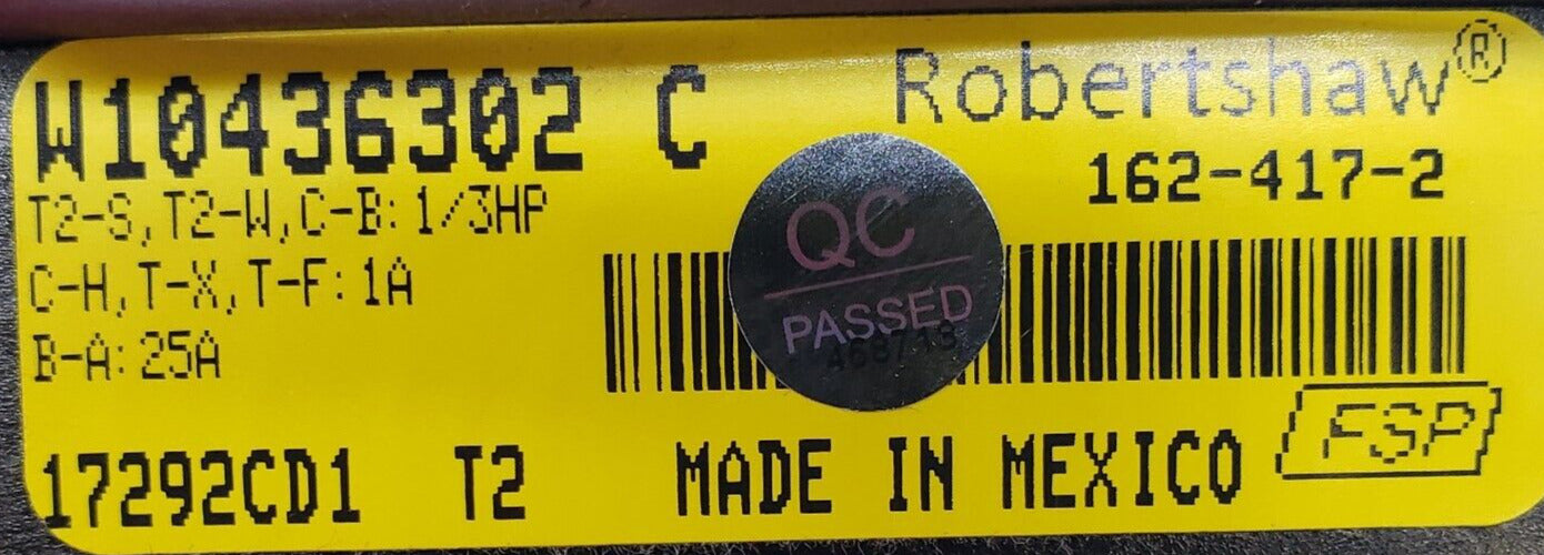 OEM Replacement for Whirlpool Dryer Timer W10436302C