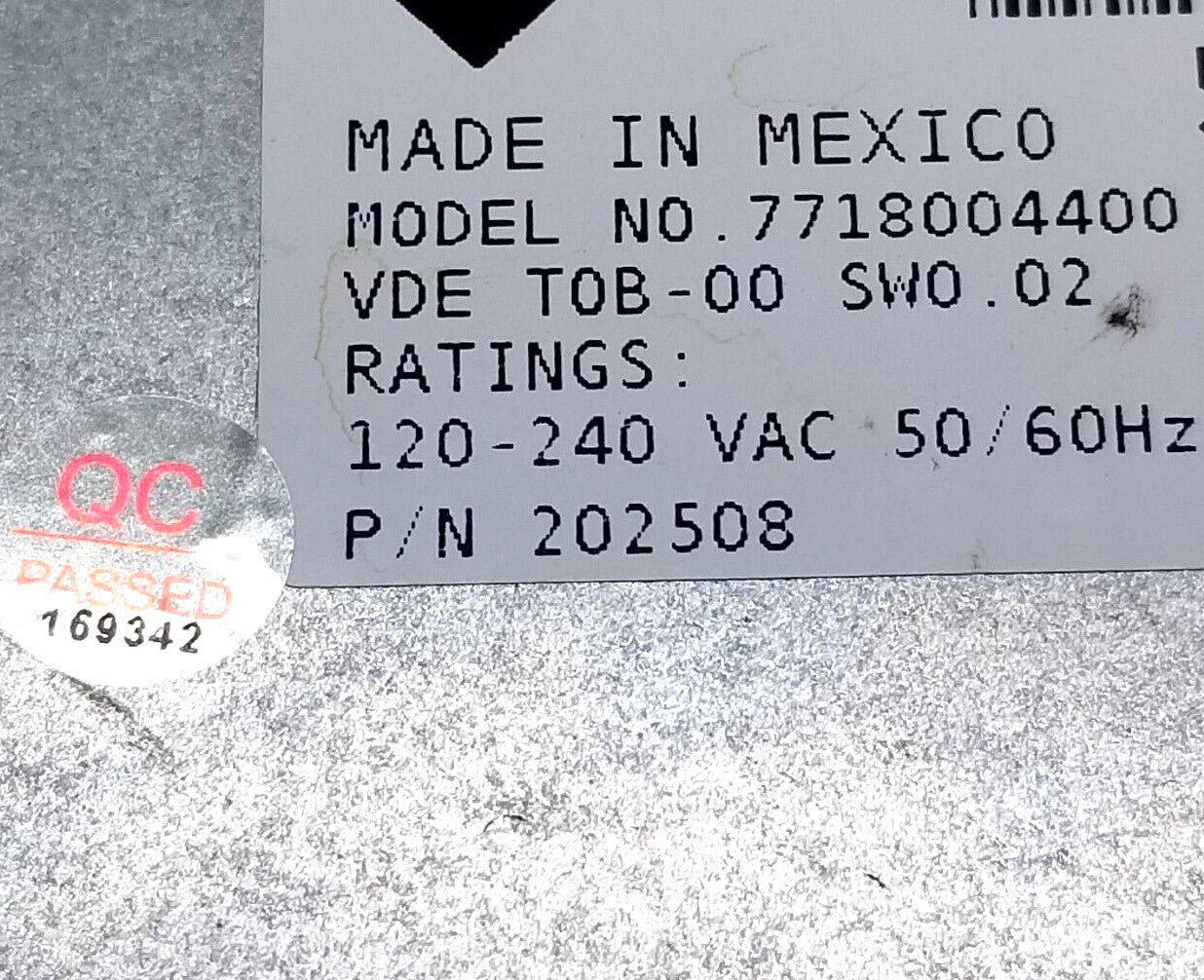 OEM Replacement for Speed Queen Washer Control 202508