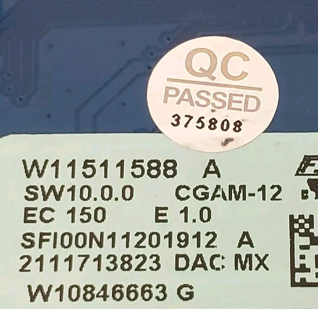OEM Replacement for Whirlpool Range Control W11511588